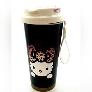 Kitty Leopard Print Coffee Travel Cup